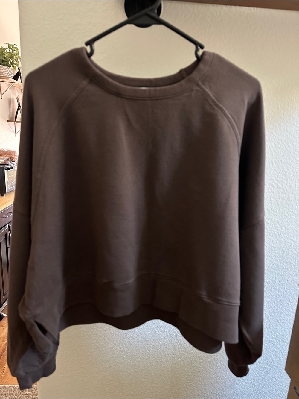 FLX Women's Brown Crewneck Sweatshirt - Picture 2 of 6